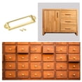 thumbnail image 6 of 60x17mm Drawer Tag Label Metal Label Holder File Tag Frames Gold Tone 10 Pack, 6 of 6