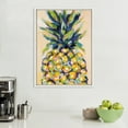 thumbnail image 5 of Kate and Laurel Sylvie Pineapple Study No 2 Framed Canvas Wall Art by Rachel Christopoulos, 18x24 White, Abstract Bright Fruit Art Wall Décor, 5 of 6