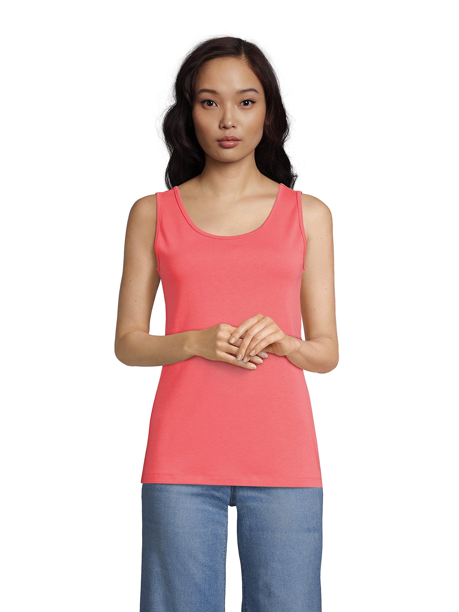 Lands' End Women's Petite Cotton Tank Top