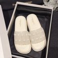 thumbnail image 1 of ¡Novedad de 2023! Zapatos de mujer, gran oferta, zapatillas planas para mujer, cadena de cuentas, chanclas cómodas con punta abierta, zapatillas cómodas de verano para mujer 36 Gao Jinjia LED, 1 of 1