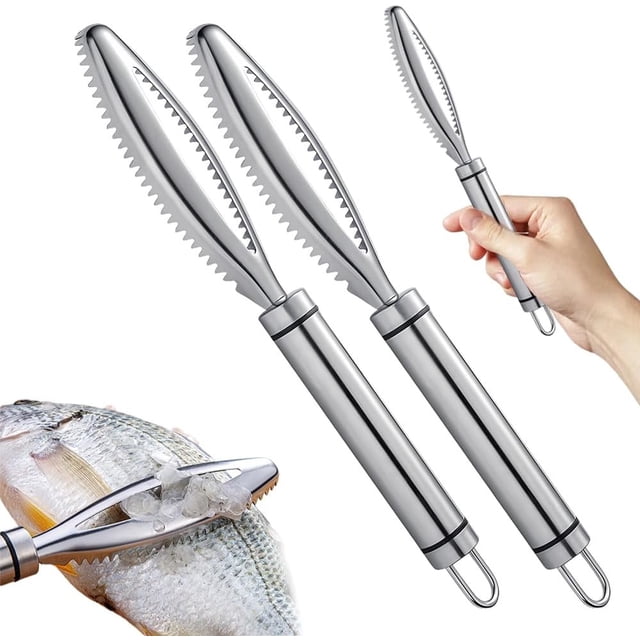 Fish Scaler Tool - Stainless Steel Multi-Function Fish Scale Remover & Cleaning Kit for Easy Home Use