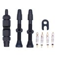 thumbnail image 1 of 1.6in Tubeless Valve Stem French Type Aluminum Alloy Accessories for Road Bicycles Mountain BikesBlack, 1 of 5