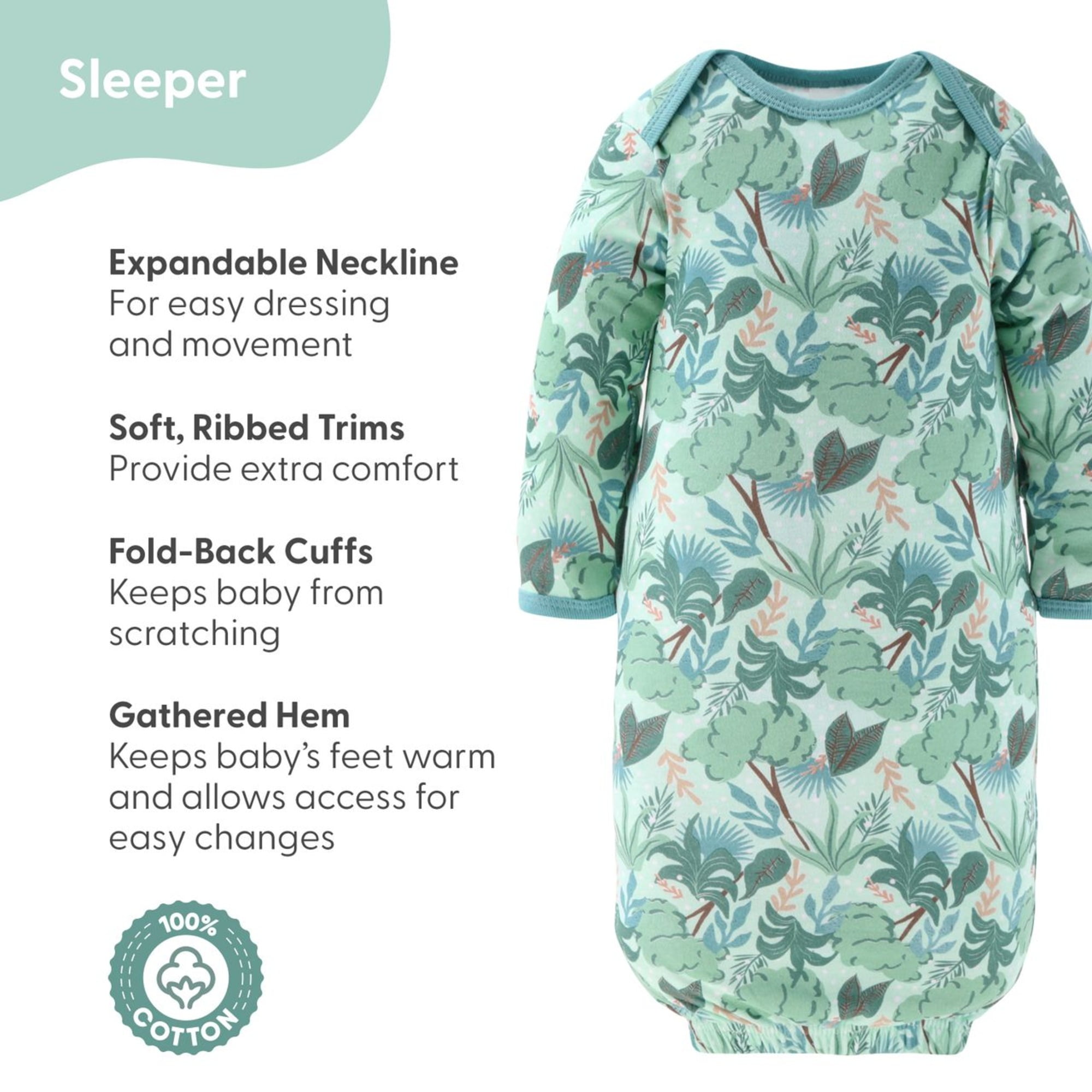 The Peanutshell 16-Piece Baby Layette Newborn Clothing Gift Set for 6 to 9 Months, Wild Jungle