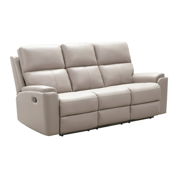 Abbyson Bristol Top Grain Leather Reclining Sofa And Loveseat 2 Piece Set Ivory Com Top Grain Leather Reclining Sofa, Best Full Grain Leather Reclining Sofa