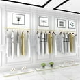 thumbnail image 2 of 39" Height Adjustable Gold Clothing Hanging Racks, Retail Wedding Dress Rack Ceiling Mount Clothes Storage Hanger Garment Rack for Boutique Store Commercial or Home Bedroom, 2 of 8