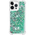 thumbnail image 3 of Case for iPhone 14 Pro Max,Flowing Bling Liquid Hearts Sparkle Moving Glitter Quicksand Waterfall Anti-Fall Protective Girls Women Shockproof Phone Case for iPhone 14 Pro Max,6.7 inch 2022 (Silver), 3 of 8