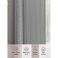 thumbnail image 6 of Sheer Curtains 84 inches Long 2 Panels Set Grey White Greek Key Pattern Light Filtering Sheer Drapes Rod Pocket Window Curtains for Living Room/Bedroom, Geometric Modern, 6 of 8