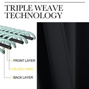 Dreamfair 2 Panels Blackout Curtains 52 x 84, Thermal Insulated Room Darkening Curtains for Bedroom & Living Room