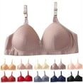 thumbnail image 4 of XFLWAM Bras for Women No Underwire Plus Size Full Coverage Push Up Lace Bralette Daily Adjustable Strap Seamless Tshirt Bra, 4 of 4