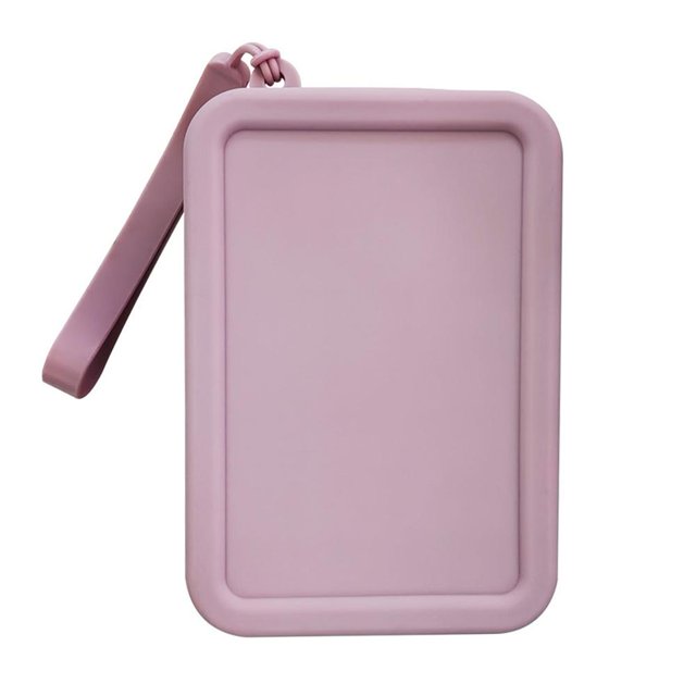 CAIROYAR Bolsa de silicona para maquillaje y lápiz labial, bolsa de almacenamiento de cosméticos, gran capacidad, resistente al agua, para viajes.
