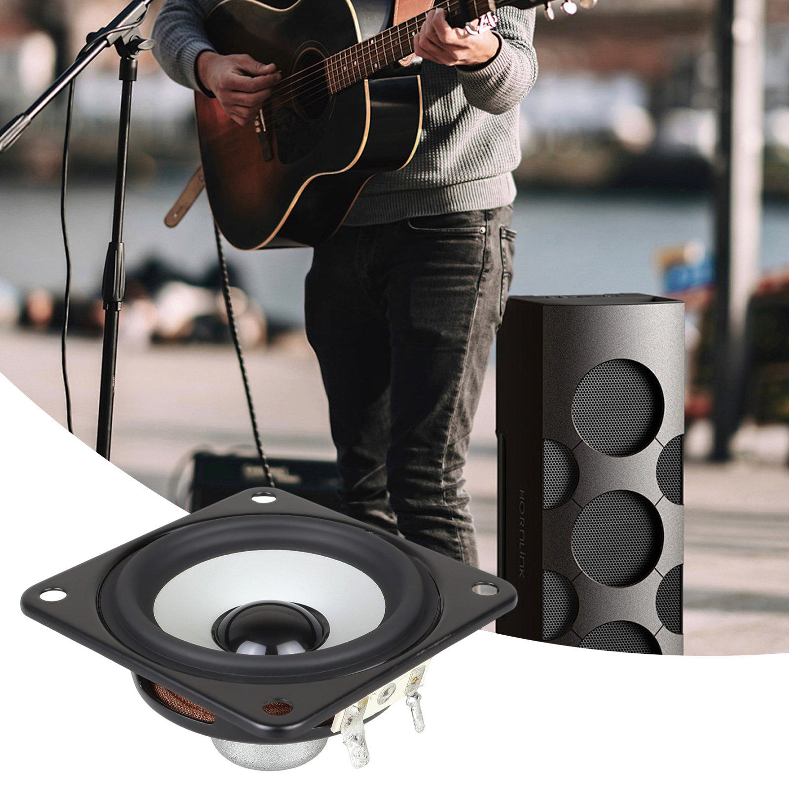 3inch 4Ohm 15W Subwoofer Multimedia Portable Loudspeaker Sound Amplifier Loudspeaker Inner Aluminium