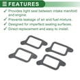 thumbnail image 4 of Junta de Colector de Admisión de Motor Unique Bargains para Mitsubishi Pajero/Shogun 1994-1999 Junta de Sellado del Colector de Admisión No.ME200285 Papel resistente al aceite sin asbesto 4 Pcs, 4 of 6