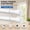 White, variant on 1 Pack Adjustable Spring Tension Curtain Rod 17-41 Inch Black Extendable Non-Drilling Window Door Closet Curtain Rod