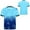 Light Blue, variant on Kids Boys Stylish Geometric Printed Sports Shirts Short Sleeve Basketball Football Jersey Athletic T-shirt Purple 4
