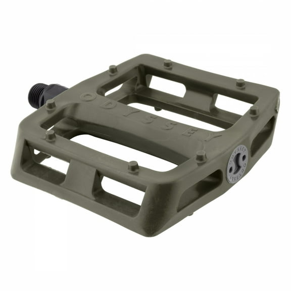 Odyssey Grandstand V2 PC Pedals - Platform, Composite/Plastic, 9/16", Army Green