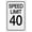 Warning Sign 1, variant on Speed Limit 30 Sign 8"x12", Rustic Metal Tin Sign Home Outdoor Art Wall Decoration for Cafe Bar Kitchen, Indoor Outdoor Use for Road Driveway