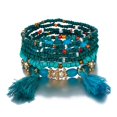 thumbnail image 5 of 5 Sets Bohemian Stackable Bead Bracelets For Women Stretch Multilayer Bracelet Set Multicolor Jewelry Bulk, 5 of 5