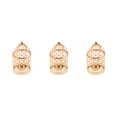 thumbnail image 4 of Guardoinrt Electroplated Metal Birdcage Shape Tea Light B- Candle Holder Rose Gold Type A 3Set, 4 of 6