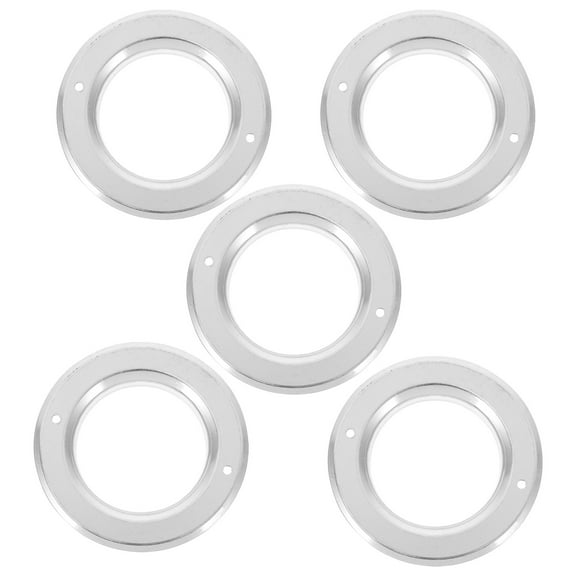 Hemoton 5pcs Birds Nest Hole Guards Anti-Biting Stainless Steel Ring For Bird Breeding Box Parrot Nesting House Ring Bird House Accessory