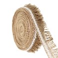 thumbnail image 1 of Unique Bargains 10 Yards 1.5 inch Burlap Ribbon Jute Burlap Lace Craft Ribbon Rustic Ribbon, 1 of 5