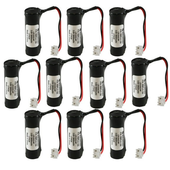 10x Computer Batteries for Mitsubishi E-20GM Controller, LS14500-MF, F Series