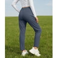 thumbnail image 2 of JWD Women's Quick Dry Stretch Athletic Pants Breathable Comfy Hiking Pants with Zipper Pockets Navy Blue M, 2 of 6
