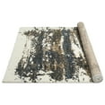 thumbnail image 4 of Allstar Rugs 5' 0" x 6' 11" Ivory Modern Abstract Themed Polyester Area Rug with a Slate Blue Weathered Texture Design and Bronze Accents. Machine-Made in Turkey., 4 of 8