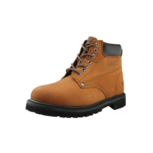 Mens Casual Work Shoes Fashion Nubuck Leather Lace-Up Ankle Work Boots -  Walmart.com