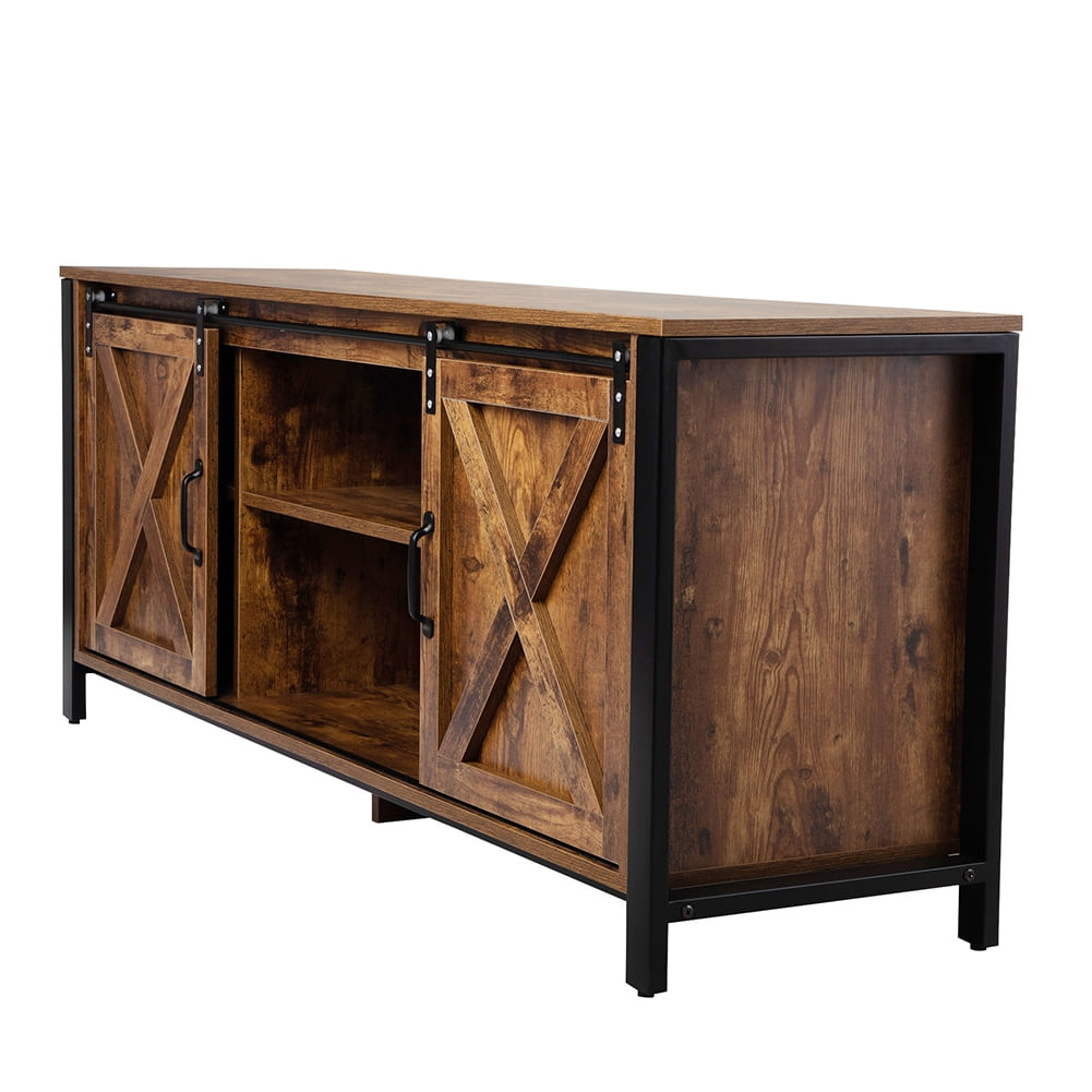 Kadyn Farmhouse Tv Stand with Storage Cabinet, Tv Console for Media, Tv Stands for 65 Inch Tv, Rustic Brown Kadyn Farmhouse Tv Stand with Storage Cabinet, Tv Console for Media, Tv Stands for 65 Inch Tv, Rustic Brown