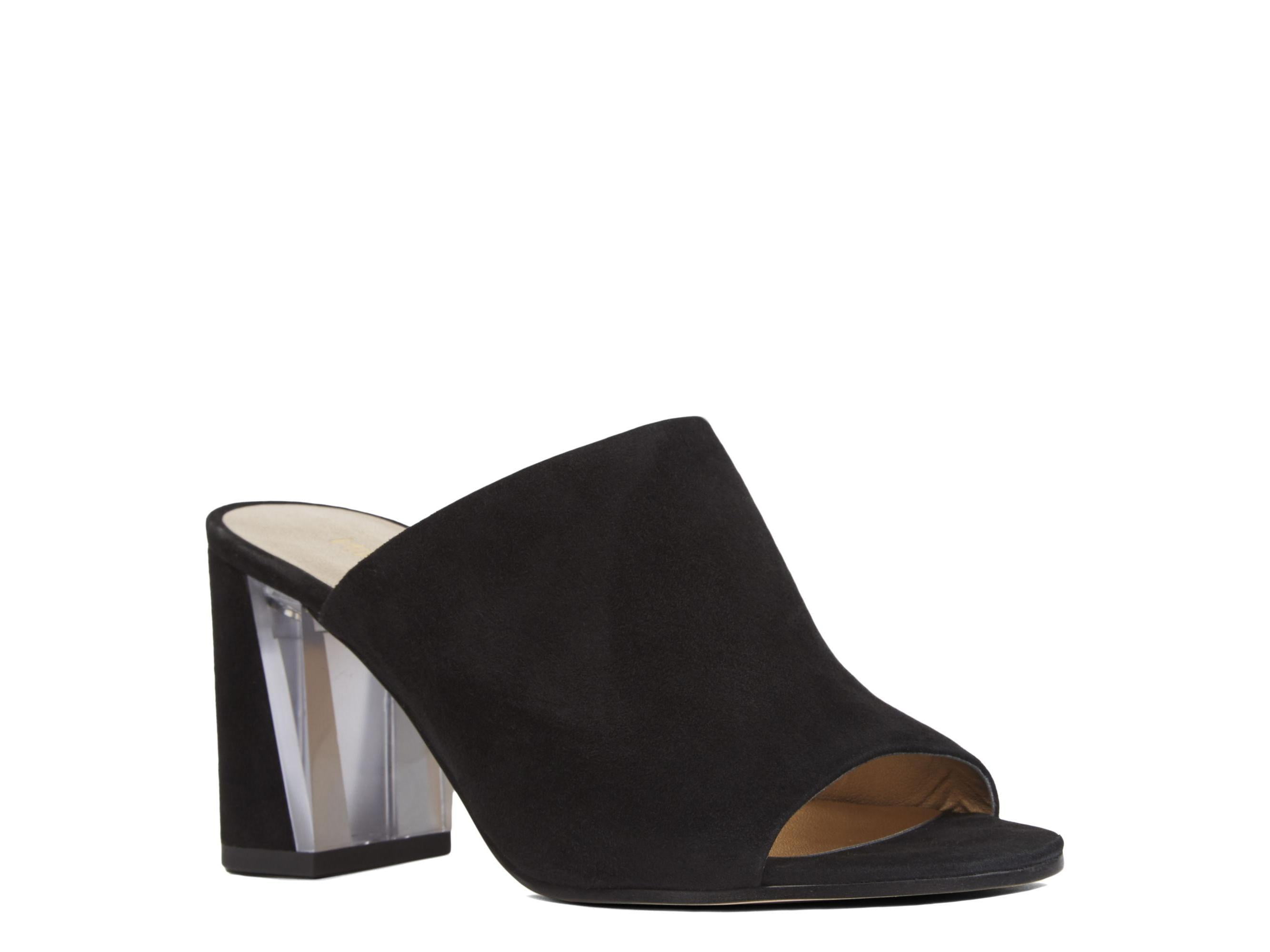 nine west high heel mules