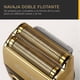 thumbnail image 3 of Afeitadora Eléctrica Kemei 2028 Oro – Profesional, USB Recargable, LED, Doble Hoja de Titanio, Estuche de Viaje, 3 of 8