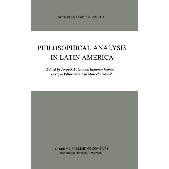 Synthese Library Philosophical Analysis in Latin America, Book 172, (Hardcover)