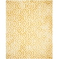 thumbnail image 2 of Safavieh Dip Dye Lairos Distressed Wool Area Rug, Gold/Ivory, 8' x 10', 2 of 8
