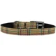 thumbnail image 1 of Collar para perro de nailon a cuadros con hebilla clásica 3/8" Caqui Talla 12, 1 of 1
