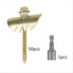 thumbnail image 2 of 50 Sujetadores de Cercas de Alambre de Aleación de Zinc para Clavos de Cercas de Madera Blanda para Agricultura, Jardinería, Tornillo de Grapas para Cercas Reutilizados, 2 of 5