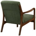 thumbnail image 5 of Pemberly Row Mid-Century Fabric Arm Chair in Studio Dark Green/Dark Walnut, 5 of 9