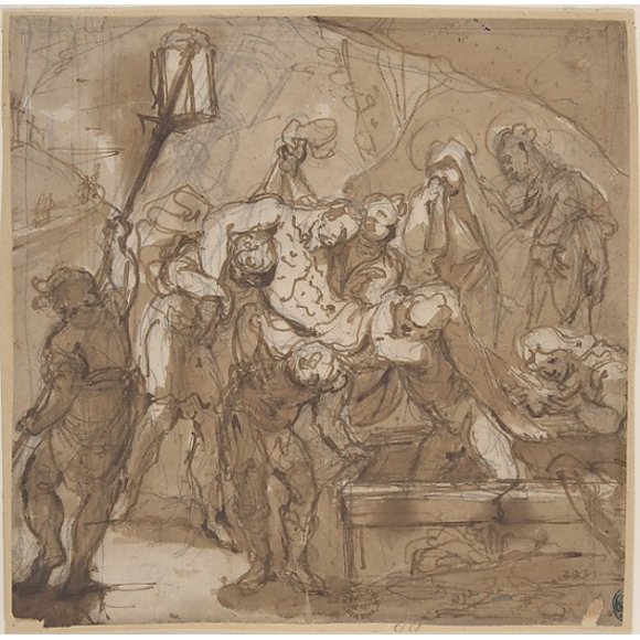 Entombment of Christ Poster Print by Anonymous, Italian, Roman-Bolognese, 17th century (18 x 24)