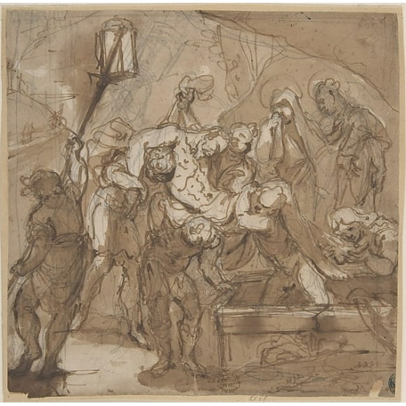 Entombment of Christ Poster Print by Anonymous, Italian, Roman-Bolognese, 17th century (18 x 24)