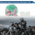 thumbnail image 2 of Decoración de Accesorios para Cascos de Motocicleta Cola de Lazo para Cascos de Motocicleta Bicicleta Esquí Verde Menta Pegatinas 1 Juego, 2 of 6