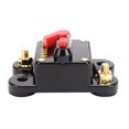 thumbnail image 2 of 200A Manual Reset Circuit Breaker, DC 5-50V, Plastic & Metal Construction, Waterproof Housing, for Marine, Truck, Bus, RV DC Systems, Overcurrent Protection for Electrical Appliances, Easy Push, 2 of 5