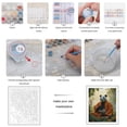 thumbnail image 3 of Paint by Numbers Kit for Adults, Panda Meditation Orange Robe Nature Paint by Numbers, Easy Paint by Numbers Kit for Adults Beginner, DIY Adult Paint by Number Kits on Canvas, 12x16in Home Decor, 3 of 7