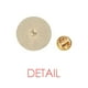 thumbnail image 2 of Broche de oro metálico circular, 2 of 3
