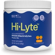 Hi-Lyte Keto K1000 Electrolyte Powder Orange | Hydration Supplement Drink Mix | Boost Energy & Beat Leg Cramps | No Maltodextrin or Sugar | 50 Servings
