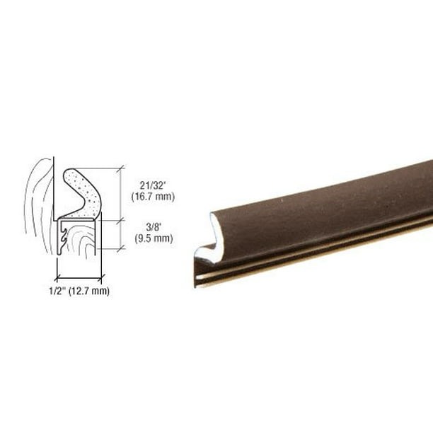 Bronze Foam Tite Weatherseal One Piece For Wood Or Metal Kerf Doors By Technologylk Walmart Com Walmart Com
