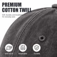 thumbnail image 5 of Gocvo 2 Packs Plain Baseball Cap for Men Women, Adjustable Size Baseball Hat for Casual and Sports Outfits, Black & Dark Gray, 5 of 8