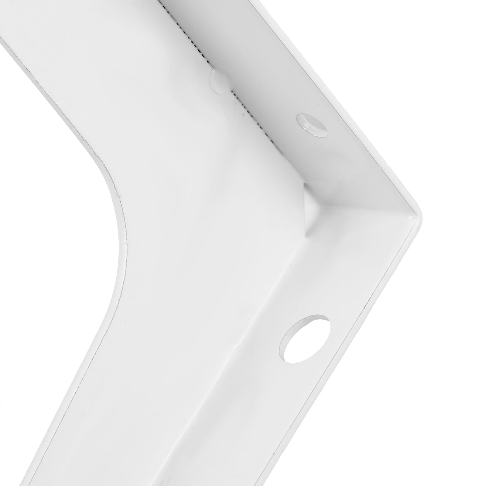 AURARMLET Heavy Duty Hanging Rod Support Brackets 2 Pack White Iron Shelf Brackets for Closet Organization and Home Decor