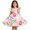 R64 Pink, variant on Curuila Toddler Kids Girls Dress Flutter Sleeve Cartoon Print Crew Neck For School Fashion Dresses Size 18-24 Months