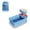 Blue, variant on 2-Compartment Silicone Seasoning Box With Lid, Portable Leak-Proof Dipping Sauce Container, Food-Grade Sealed Condiment Organizer for Travel Picnic(Pink)