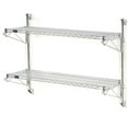 thumbnail image 3 of Nexel Poly-Green Adjustable Wall Mount Wire Shelving 2 Shelf Starter 36""Wx18""D, 3 of 3