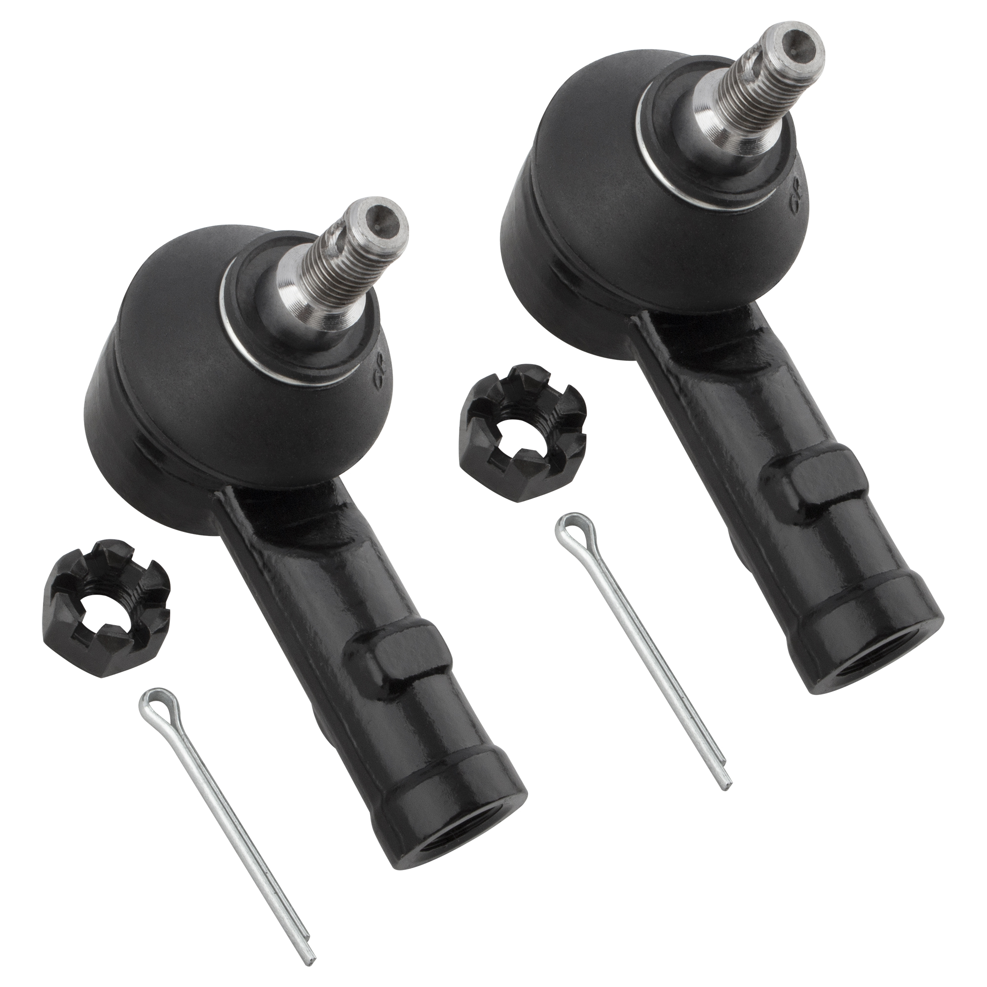 BOXI 6pcs Front Inner & Outer Tie Rods + Front Sway Bars Fit for Hyundai Accent 1995 1996 1997 1998 1999 | K90251 ES3377 EV354